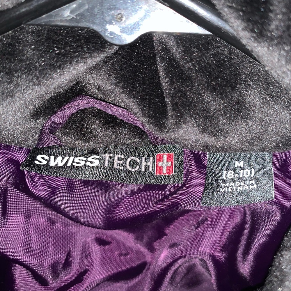 Purple Swiss tech coat